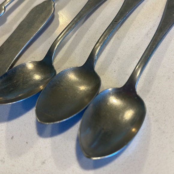 Brazil silver butter knives and spoon - Picture 2 of 11